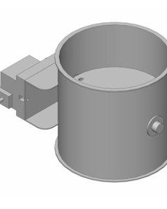Pipe shutting flap D150 // motor operated
